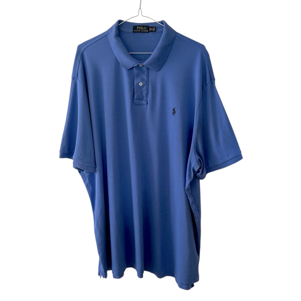 Polo Ralph Lauren Blue Men's Cotton Polo Shirt Size XXL Classic Timeless